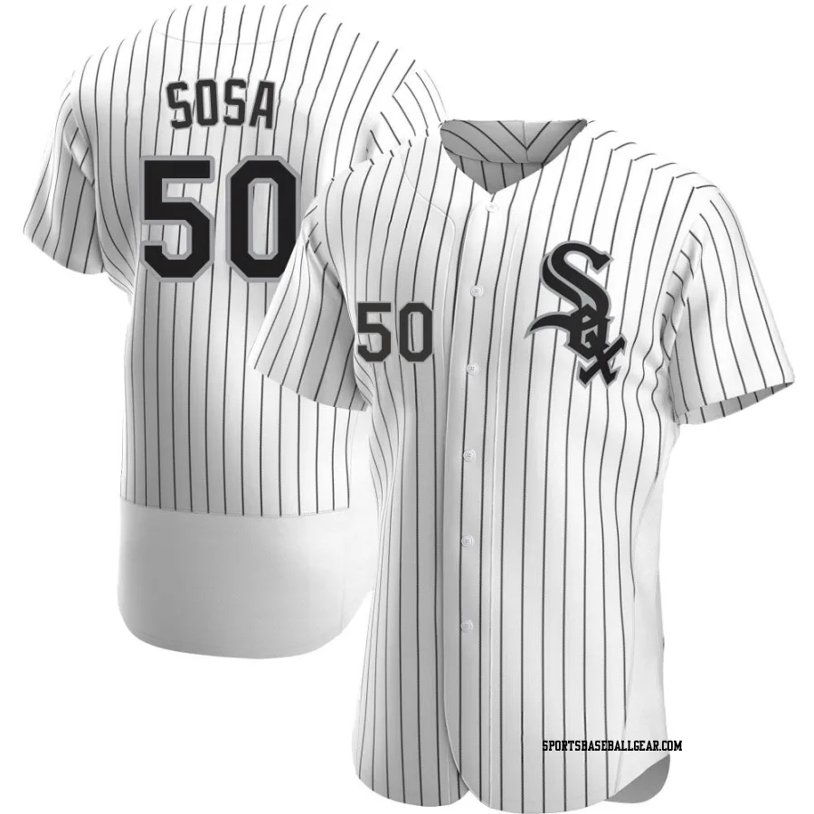 Lenyn Sosa Men's Chicago White Sox White Authentic Home Jersey