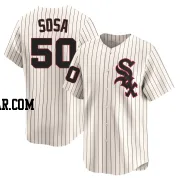 Lenyn Sosa Youth Chicago White Sox Cream Limited Throwback Cooperstown Jersey