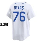 Leo Rivas Men's Seattle Mariners White Limited Throwback Cooperstown Collection Jersey