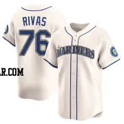 Leo Rivas Youth Seattle Mariners Cream Limited Alternate Jersey