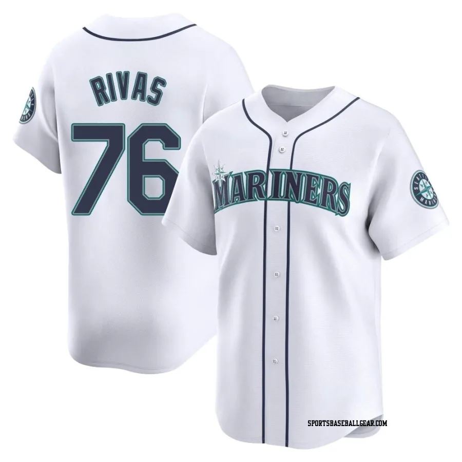 Leo Rivas Youth Seattle Mariners White Limited Home Jersey