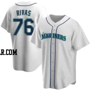 Leo Rivas Youth Seattle Mariners White Replica Home Jersey