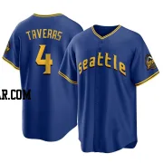 Leody Taveras Men's Seattle Mariners Royal Replica 2023 City Connect Jersey