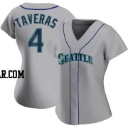 Leody Taveras Women's Seattle Mariners Gray Replica Road Jersey