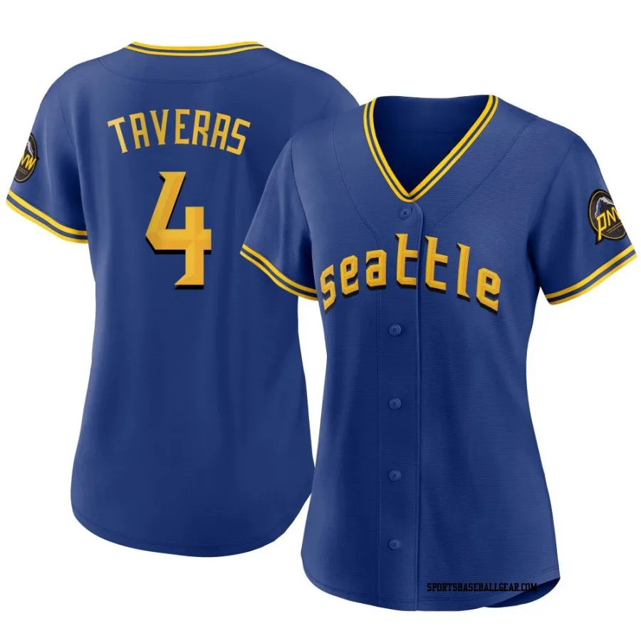 Leody Taveras Women's Seattle Mariners Royal Replica 2023 City Connect Jersey