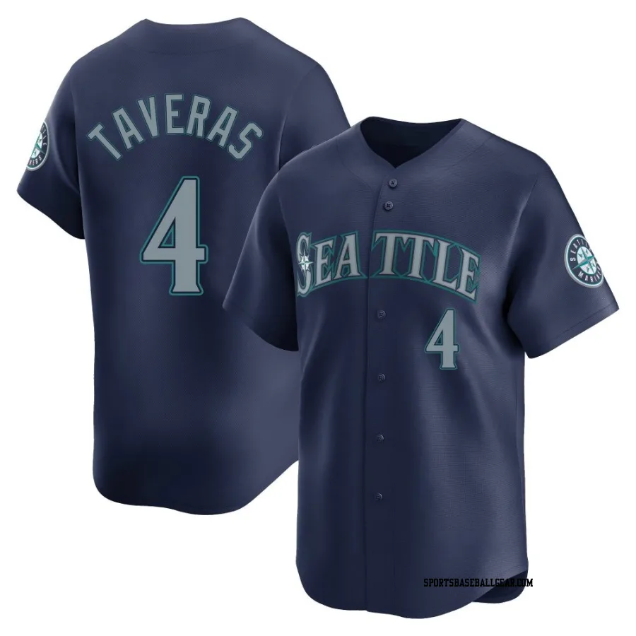 Leody Taveras Youth Seattle Mariners Navy Limited Road Jersey