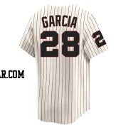 Leury Garcia Men's Chicago White Sox Cream Limited Throwback Cooperstown Jersey