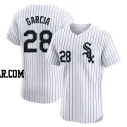 Leury Garcia Men's Chicago White Sox White Elite Home Jersey