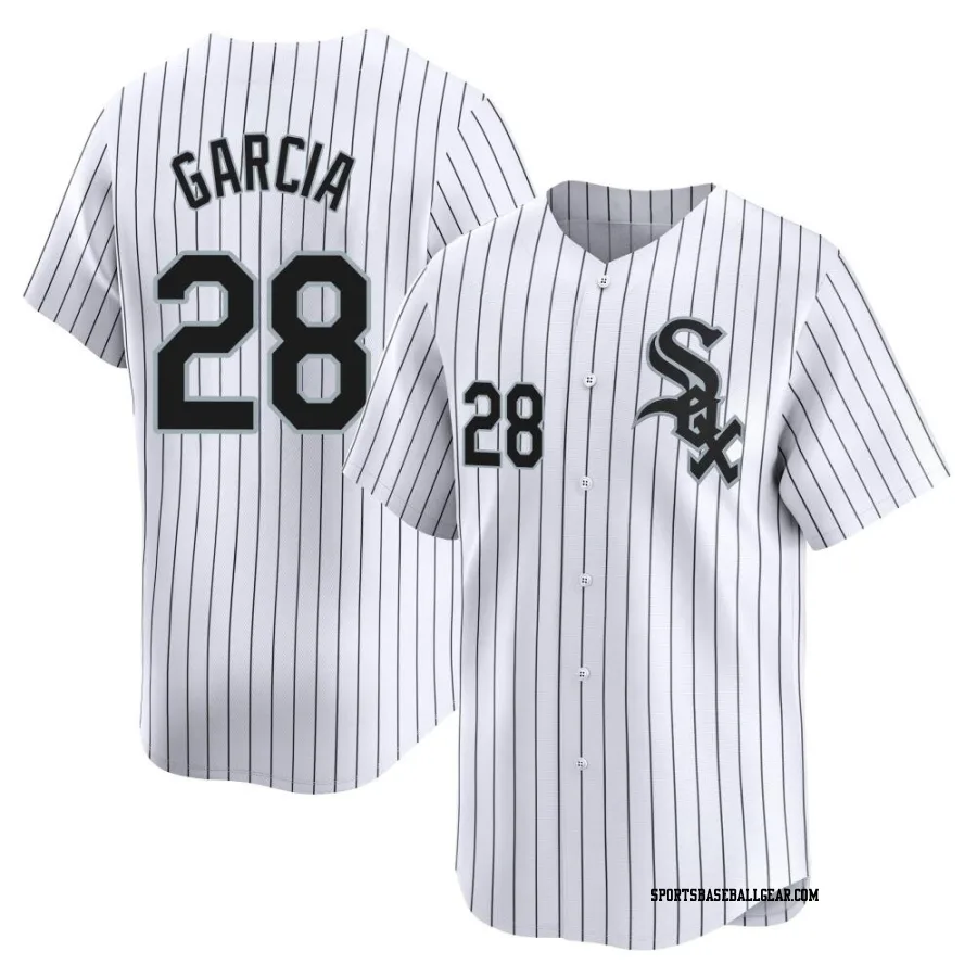 Leury Garcia Men's Chicago White Sox White Limited Home Jersey
