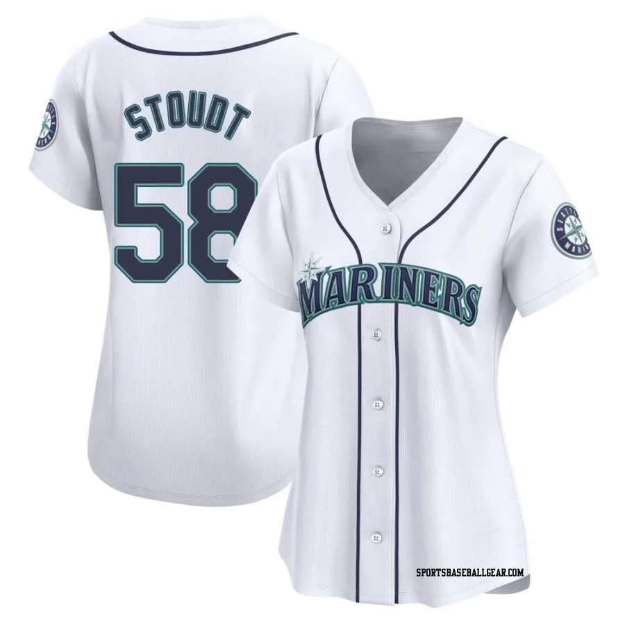 Levi Stoudt Women's Seattle Mariners White Limited Home Jersey