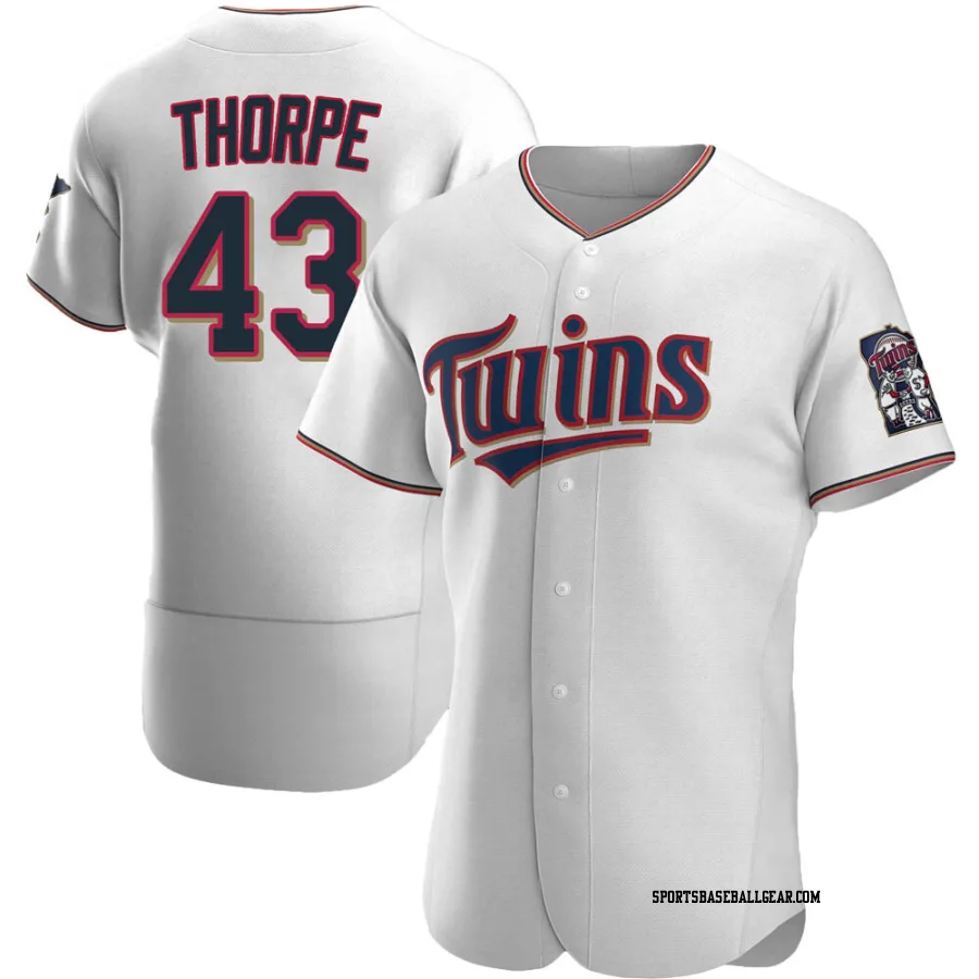 Lewis Thorpe Men's Minnesota Twins White Authentic Home Jersey