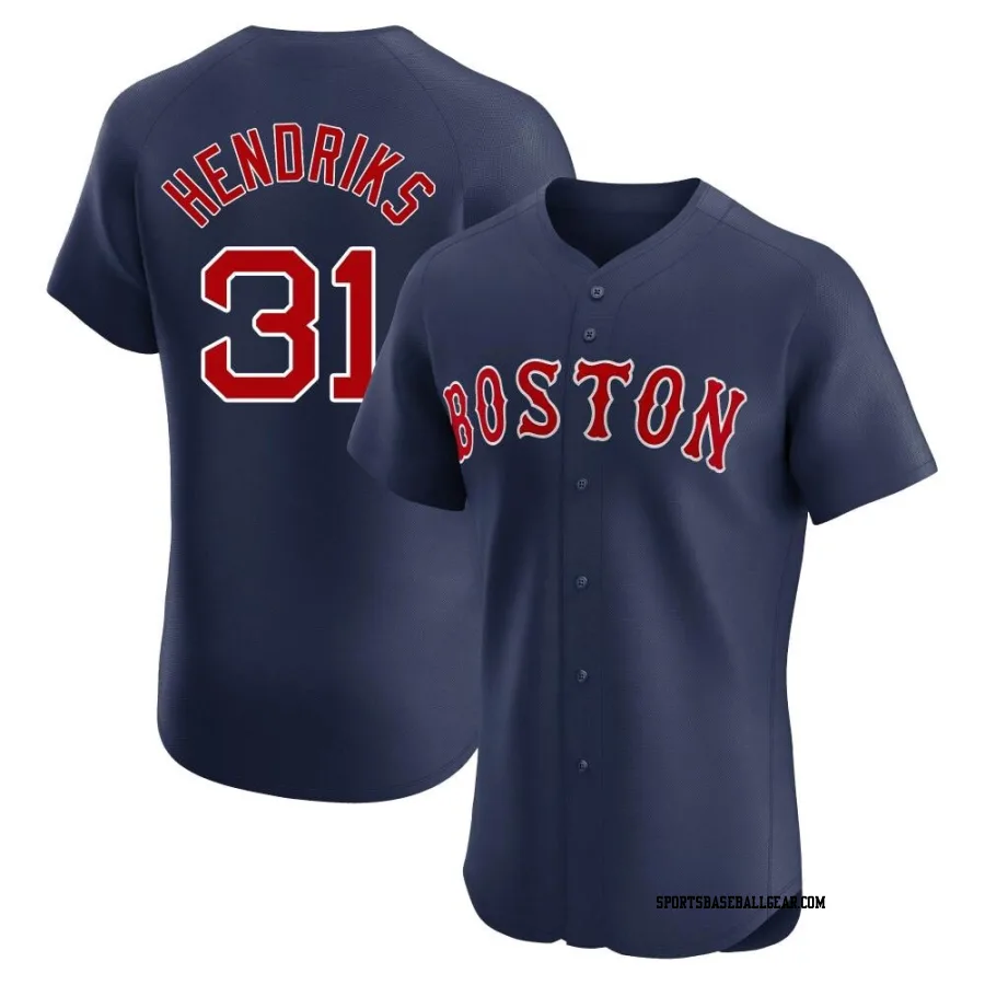 Liam Hendriks Men's Boston Red Sox Navy Elite Alternate Jersey