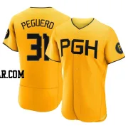 Liover Peguero Men's Pittsburgh Pirates Gold Authentic 2023 City Connect Jersey