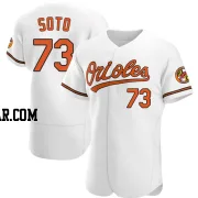 Livan Soto Men's Baltimore Orioles White Authentic Home Jersey