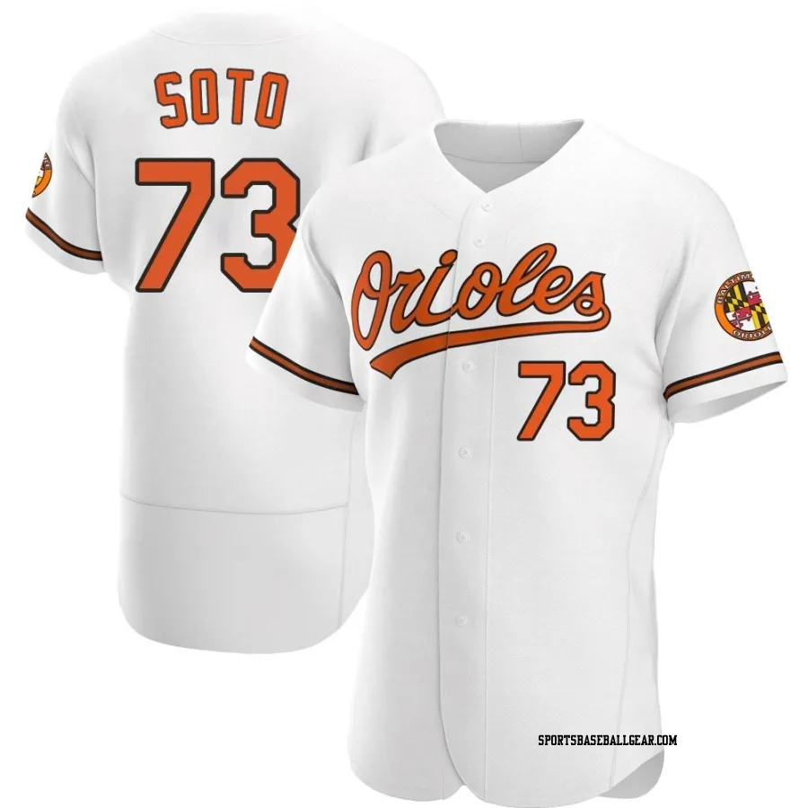 Livan Soto Men's Baltimore Orioles White Authentic Home Jersey