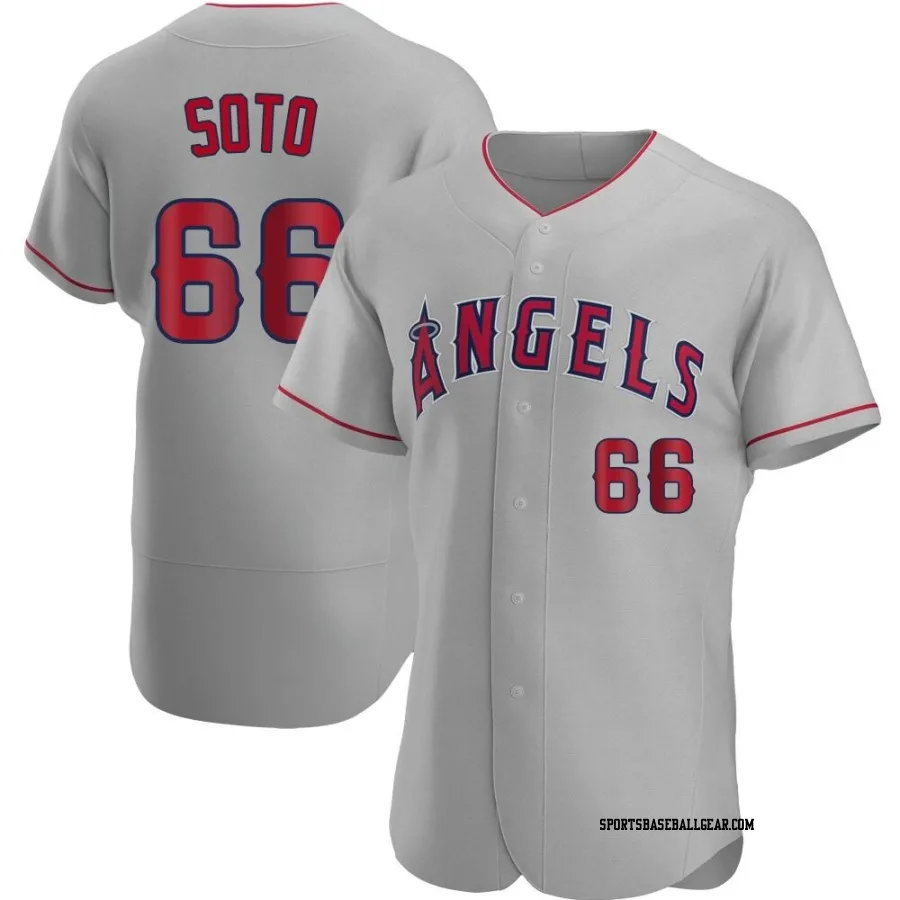 Livan Soto Men's Los Angeles Angels Gray Authentic Road Jersey