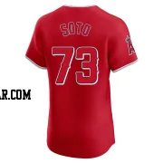 Livan Soto Men's Los Angeles Angels Red Elite Alternate Jersey