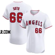 Livan Soto Men's Los Angeles Angels White Elite Home Jersey