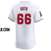 Livan Soto Men's Los Angeles Angels White Elite Home Jersey