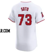 Livan Soto Men's Los Angeles Angels White Elite Home Jersey