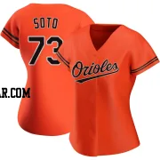 Livan Soto Women's Baltimore Orioles Orange Replica Alternate Jersey