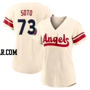 Livan Soto Women's Los Angeles Angels Cream Authentic 2022 City Connect Jersey