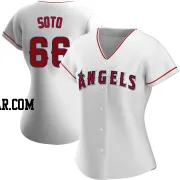 Livan Soto Women's Los Angeles Angels White Replica Home Jersey