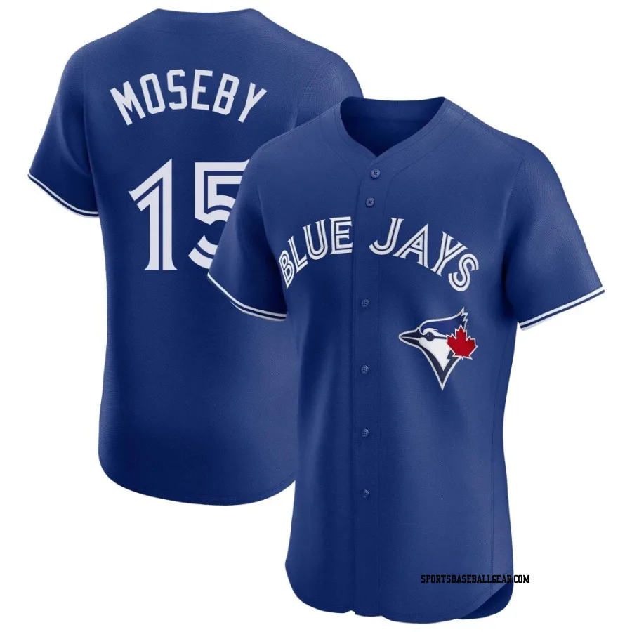 Lloyd Moseby Men's Toronto Blue Jays Royal Elite Alternate Jersey