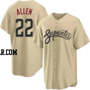 Logan Allen Men's Arizona Diamondbacks Gold Replica 2021 City Connect Cool Base Jersey