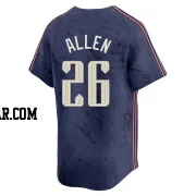 Logan Allen Men's Cleveland Guardians Navy Limited 2024 City Connect Jersey