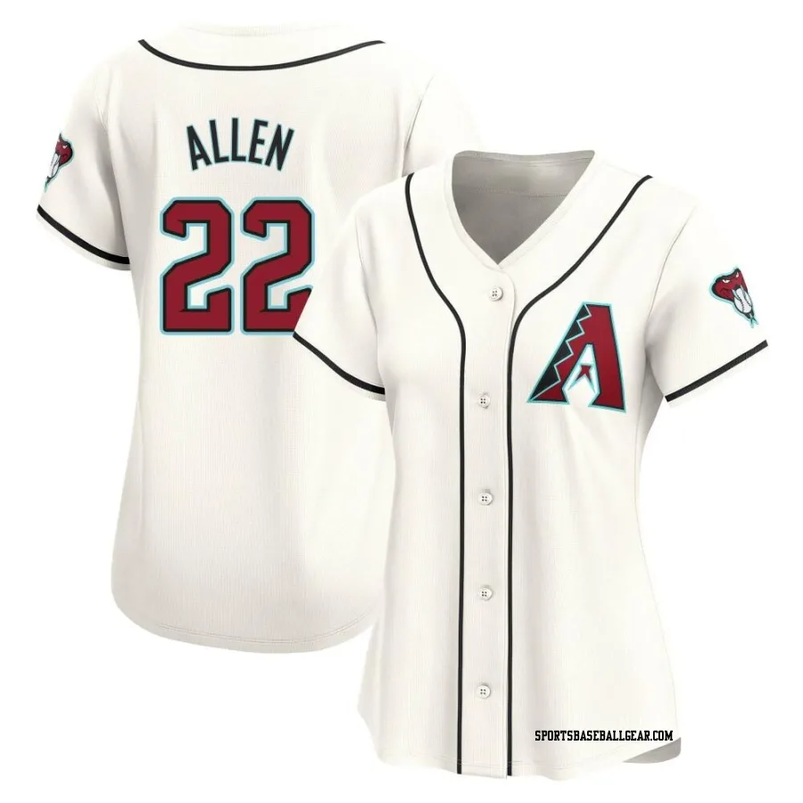 Logan Allen Women's Arizona Diamondbacks White Limited Home Jersey
