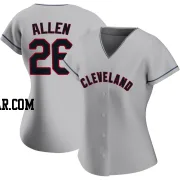 Logan Allen Women's Cleveland Guardians Gray Authentic Road Jersey