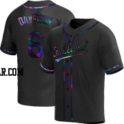 Logan Davidson Youth Oakland Athletics Black Holographic Replica Alternate Jersey