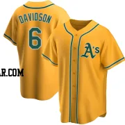 Logan Davidson Youth Oakland Athletics Gold Replica Alternate Jersey