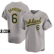 Logan Davidson Youth Oakland Athletics Gray Limited Away Jersey