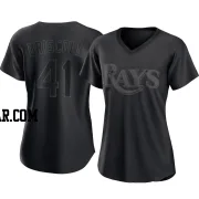 Logan Driscoll Women's Tampa Bay Rays Black Replica Pitch Fashion Jersey