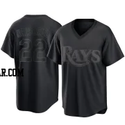 Logan Driscoll Youth Tampa Bay Rays Black Replica Pitch Fashion Jersey