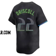 Logan Driscoll Youth Tampa Bay Rays Charcoal Limited 2024 City Connect Jersey