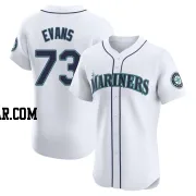 Logan Evans Men's Seattle Mariners White Elite Home Jersey