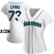 Logan Evans Women's Seattle Mariners White Authentic Home Jersey
