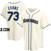 Logan Evans Youth Seattle Mariners Cream Replica Alternate Jersey