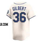 Logan Gilbert Men's Seattle Mariners Cream Limited Alternate Jersey