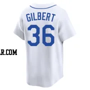 Logan Gilbert Men's Seattle Mariners White Limited Throwback Cooperstown Collection Jersey