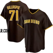 Logan Gillaspie Men's San Diego Padres Brown Replica Road Jersey