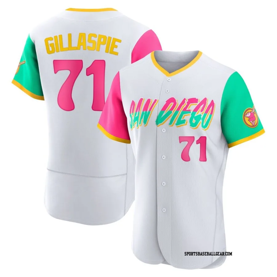 Logan Gillaspie Men's San Diego Padres White Authentic 2022 City Connect Jersey