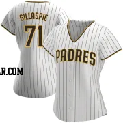 Logan Gillaspie Women's San Diego Padres White/Brown Replica Home Jersey