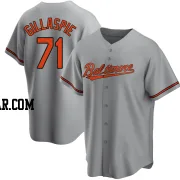 Logan Gillaspie Youth Baltimore Orioles Gray Replica Road Jersey