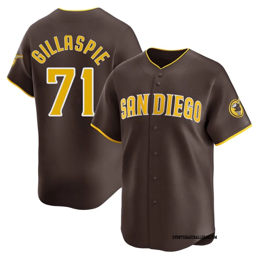 Logan Gillaspie Youth San Diego Padres Brown Limited Away Jersey