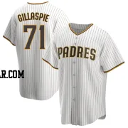 Logan Gillaspie Youth San Diego Padres White/Brown Replica Home Jersey
