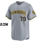 Logan Henderson Men's Milwaukee Brewers Gray Limited Away Jersey